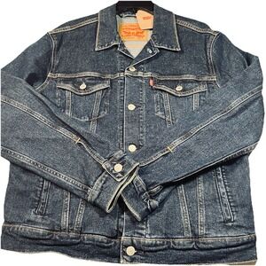 NWT Levi's Men's Trucker Jean Jacket Size‎ M Dark Wash